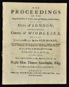 Old Bailey Proceedings 18th Century Crime in London 1754 - A 20 page Weekly publication mentioning