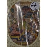 Ceramic Plate - depicts King David playing harp surrounded by Angels/Cherubs - measures 41cm