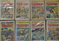 British Comics - Quantity of Boys Military Story Comics 'The Victor' to include years 1962, 63,