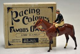 C.1940s Britains Lead Racing Colours of Famous Owners Lord Glanely - No1463, black with blue,