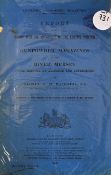 Gunpowder Magazines on the River Mersey 1890 - a Government Report in a blue book, 38pp. folio