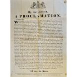 Poster - Proclamation From The Mint Regarding Issue Of Double Sovereigns 40 Shillings & Groat 4d New