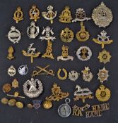 Assorted Cap Badge Selection includes Royal Marines, Royal Engineers, Tank Regiment, Royal Air