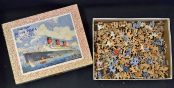 'Victory' Jig-Saw Puzzle of the 'Queen Mary' - in box
