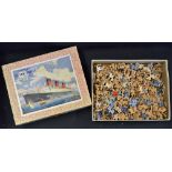 'Victory' Jig-Saw Puzzle of the 'Queen Mary' - in box