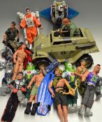 Action Man Selection includes Go Kart, Military Vehicle, Stingray, Jet Pack, plus other models,