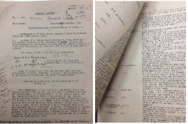 India - Partition of India Document - An 8pp typed and signed document to the 'Deewan at Gondal