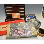 Mixed Collectables to include Glasses x4 in box plus backgammon game, Merit De