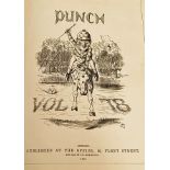 Punch's Almanac for 1880 - Volume 78, starting July 1880 runs through to January 1881, bound in