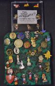 Various Pin Badge Selection to include sporting Golly pin badges, Enid Blyton's Magazine Club,