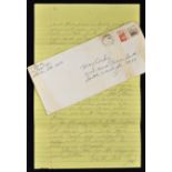 Murderabilia - Serial Killer - Very Scarce Ted Bundy (1946-1989) Hand Written Letter - dated 1982,