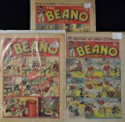 British Comics - 1940s The Beano includes 3x Early copies No. 73 1939, No. 75 1939 and No. 235