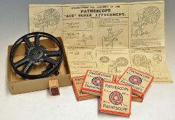 Pathescope 9.5mm Popeye Safety Film Reel to include Popeye The Jilter, Olive On The Rails, Calling