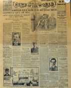 1910 News Of The World - Crippen's Life At Sea - full copy of the News of the World a special Sunday