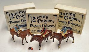 C.1940s Britains Lead Racing Colours of Famous Owners H.M. The King, No237, purple, scarlet and gold