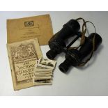 Ross Binoculars marked X7 - together with 1946 Victory Celebrations Programme, Programme for the