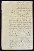 Maritime - Commission "Given On Board Leviathan At Port Mahon This 22nd Nov. 1798 By Sir John Thomas