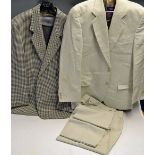 Van Gils Men's Jacket and Waistcoat pure wool hounds tooth design, together with Horne Brothers