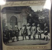 India & Punjab - Sikh Officers - Glass slide of Sikh officers at golden jubilee celebrations in