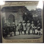 India & Punjab - Sikh Officers - Glass slide of Sikh officers at golden jubilee celebrations in