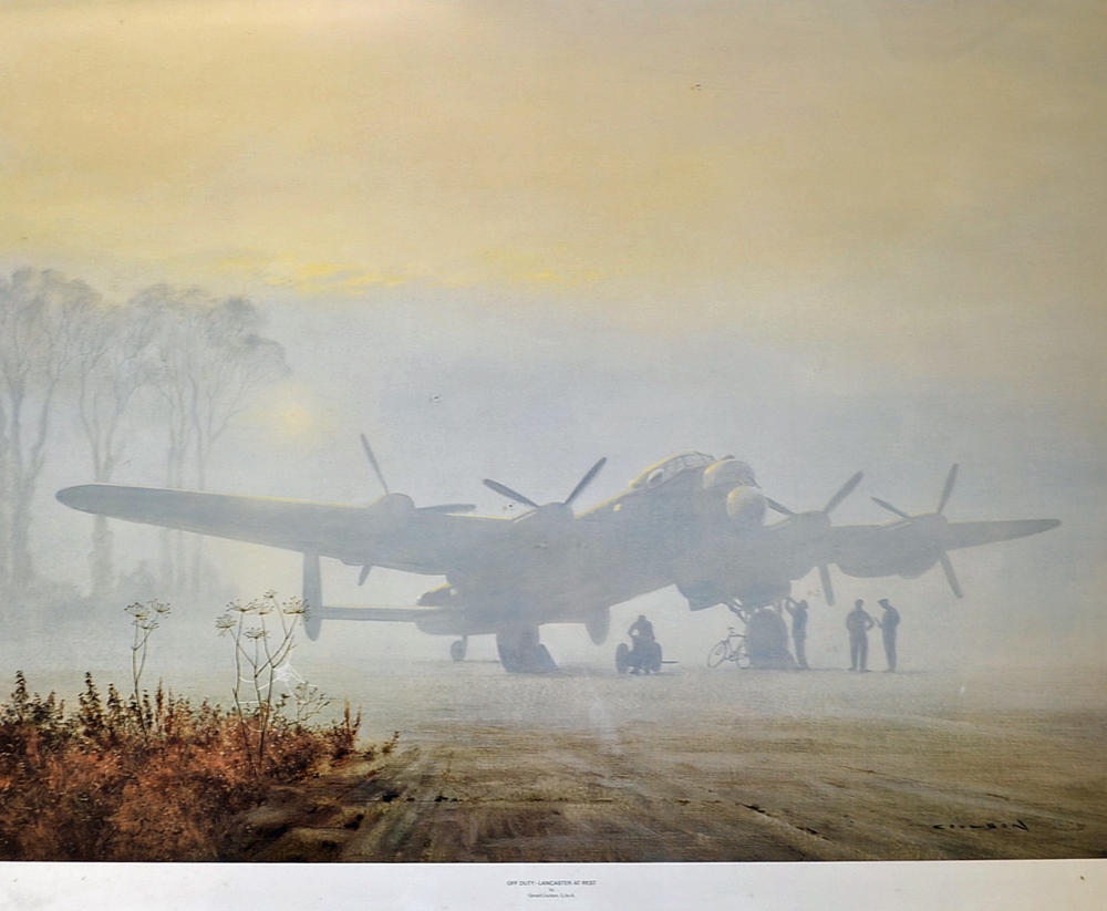 Fifty Years On 'The Hurricane to the Harrier' Colour print RAF Wittering signed by the artist - Image 2 of 2