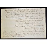 Circus - Autograph - Rare Philip Astley (1742-1814) Signed Hand Written Letter - together with