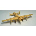 Matchstick Lancaster bomber model - Fantastic model hand made from hundreds of matchsticks.