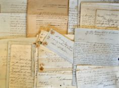 Kelso & District 1830s - a group of 50+ letters and documents relating to a variety of legal matters