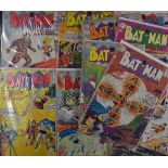 American Comics - Superman DC Publications Batman issues No. 129-132, 134, 136, 139, 141, 152,