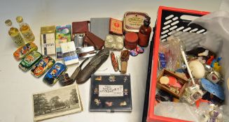 Mixed Collectables includes early spectacles with Linford & Son case, Waverley Pen nibs with box,