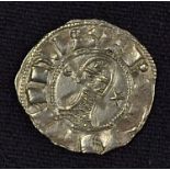 Crusader Antioch - King Bohemond III 1163 - 1201. Billion Denier - Obverse; Kings Portrait and text.