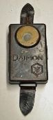 WWII Daimon Trench Torch - still contains 'The Dome' standard battery (not working), with 2x leather
