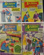 American Comics - Superman DC Publication Action Comics to include No.261, 262, 264 and 265 (4)