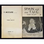 Spain And The T.U.C. by Harry Pollitt. November 1936 - A 16 page publication urging British people