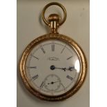 Waltham Watch Co. Pocket Watch 1888 - serial No. 7596517, No.640, run:500, 17 jewels, running,