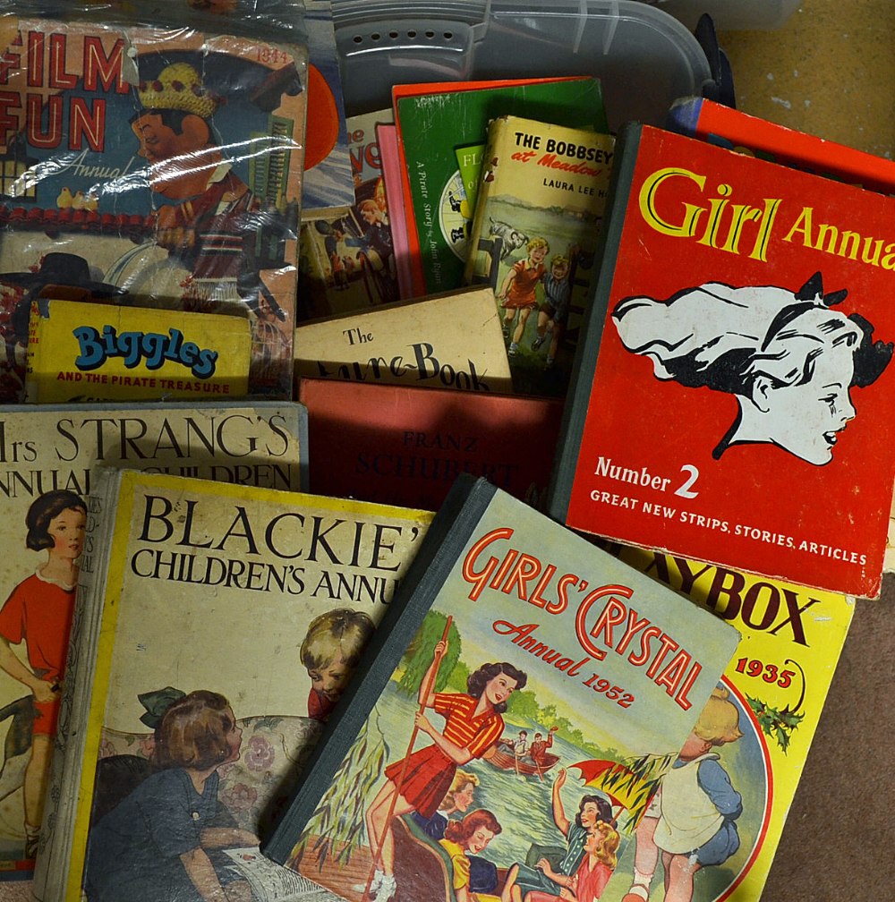 1940s onwards Assorted Children's Annual Selection to include Playbox annual 1935, Girl's annuals,