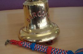 The Original Bell from HMS Barcock (Z177) a British Boom Defence Vessel, commissioned in 1941,