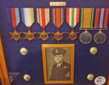 WWII Royal Navy Medal Group to include P.O. B Dale to consist of 1939/45 Star, Atlantic Star, Africa