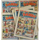 British Comics - 1940s-52 The Dandy Selection to include 4x 1940s, incomplete, various condition F/G