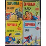 British Comics - No.1-4 Superman World Adventure Library 1967 - condition varies