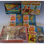 Selection of Waddingtons Jigsaw Puzzles and Games to include Captain Scarlet, India, Australia,