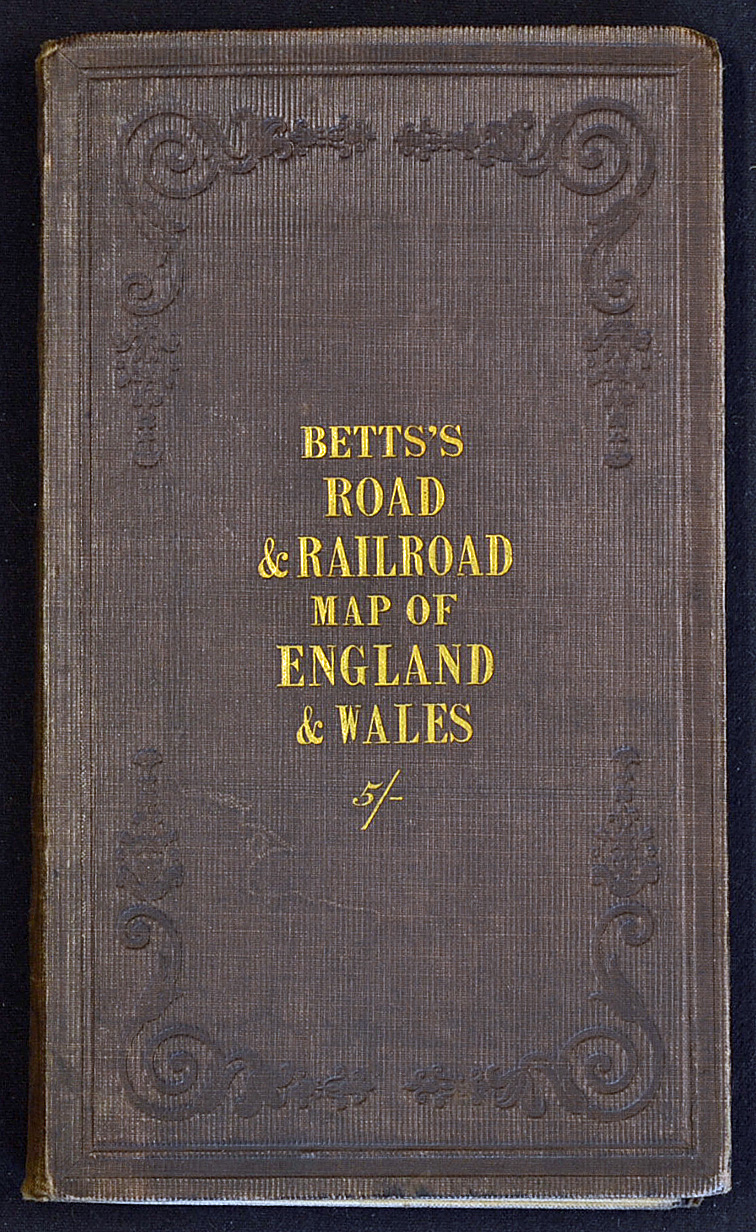 Betts's Road & Railroad Map of England & Wales - Compiled from the latest Parliamentary Documents