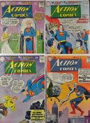 American Comics - Superman DC Publication Action Comics to include No.251, 253, 255 and 256 (4)