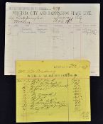Western Stage Coaching Way Bill 1900 - Virginia City & Sappington Line (Montana) - Way bill for