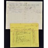 Western Stage Coaching Way Bill 1900 - Virginia City & Sappington Line (Montana) - Way bill for