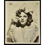 Judy Garland - Autograph - American Singer, actress and vaudevillian, signed black and white print