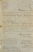 American Revolution War - Appointment of Under Secretary to Board of Ordinance 1782 - Large