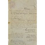 American Revolution War - Appointment of Under Secretary to Board of Ordinance 1782 - Large