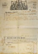 1810 The Bristol Fire Office Policy of Assurance - dated 11th July 1810, Gloucester, with the sum of