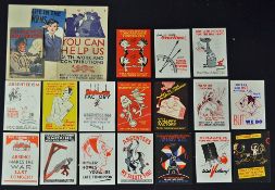 WWII British Propaganda - Absenteeism/Victory Cards includes a selection of cards promoting